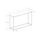 Monarch Specialties Accent Table, Console, Entryway, Narrow, Sofa, Living Room, Bedroom, Black Laminate, Black Metal I 2250 - alternate 4